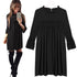 Frill Neck Evening Party Casual Dress #Mini Dress #Black